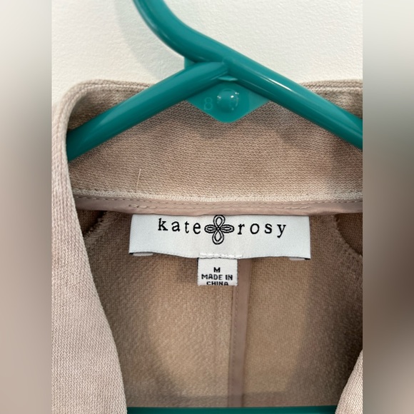 Kate Rosy Blazer Beige Ruffles Size Medium - Picture 4 of 4